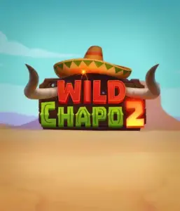 Step into the vibrant Mexican desert with the Wild Chapo 2 game by Relax Gaming, featuring a whimsical bull wearing a sombrero amid a serene desert backdrop. This image portrays the fun and adventure of the game, great for those who love culturally inspired slots, providing a entertaining play experience.